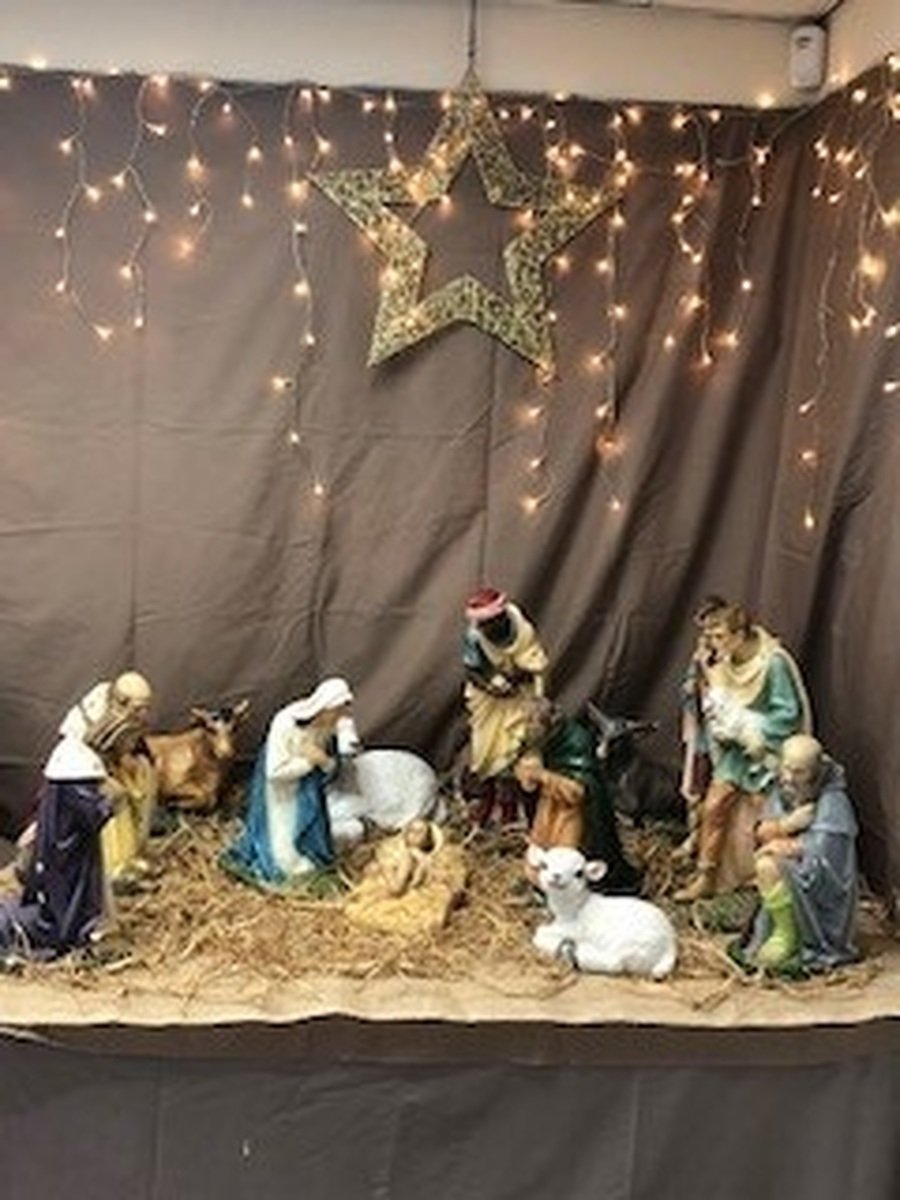 Dec' 2021 - As the season of Advent has begun we have finished our display which reminds us of the true meaning of Christmas 