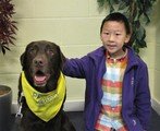 Reggie, our reading dog - we miss you!