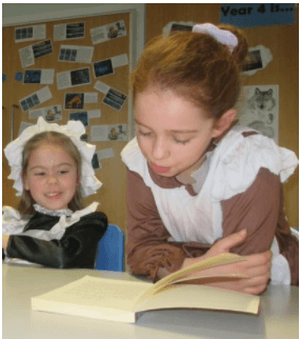 Reading as a Dickensian maid