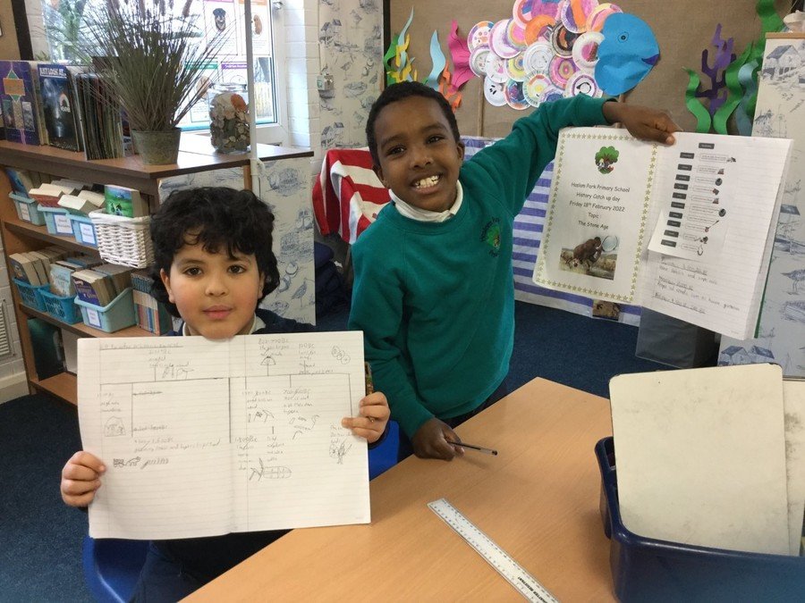 Year 4 learnt about how Britain changed from the Stone Age to the Iron Age