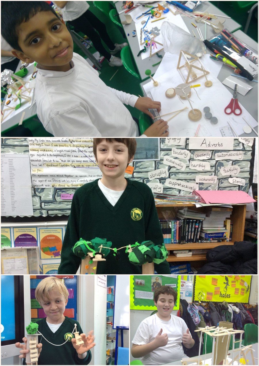 The children in Year 6 made some incredible strutures this week when they designed and made their own Playgrounds. Amazing work!