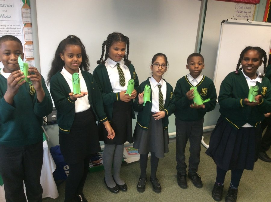 Year Five made Iguana's as part of their hook activity before learning about the Galapagos Islands.