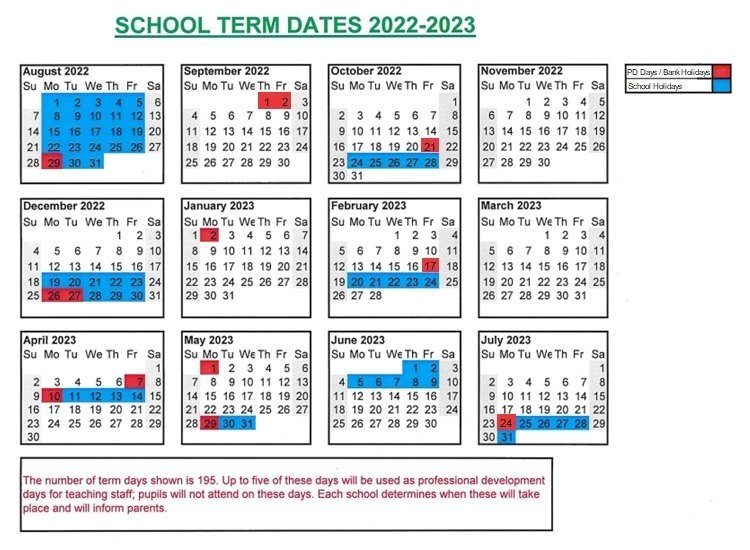 Berwick Hills Primary School - Term Dates