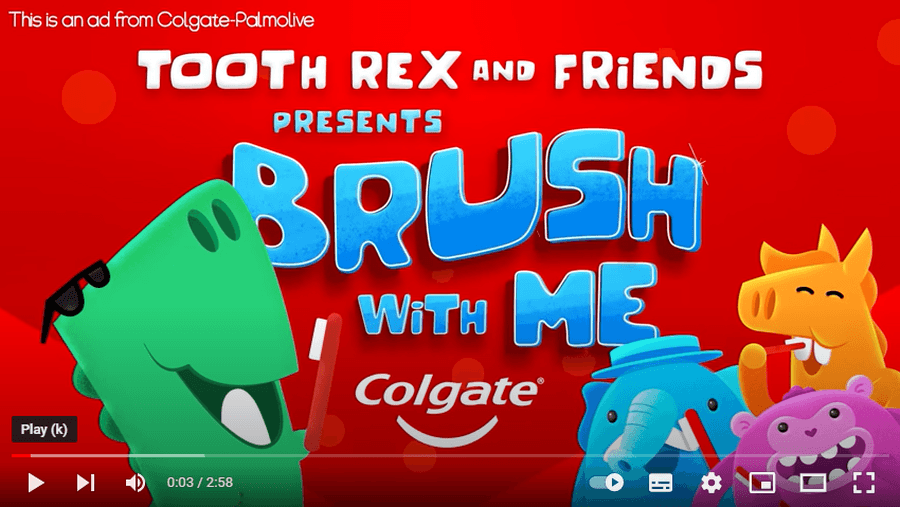Try using this link while brushing your teeth to make toothbrushing more fun!