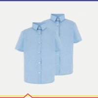 Short-Sleeved Shirt Pale Blue