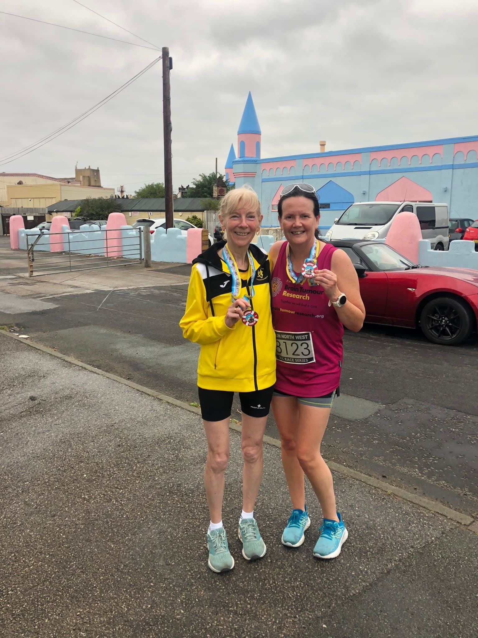 Seaside run for Sheila Jones and Caroline Malone.