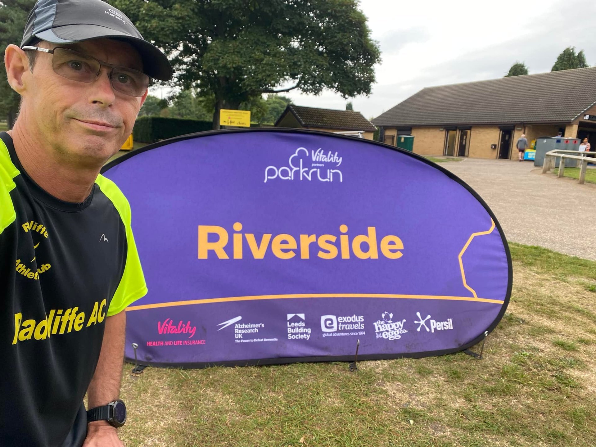 Stephen Crowe at Riverside parkrun.