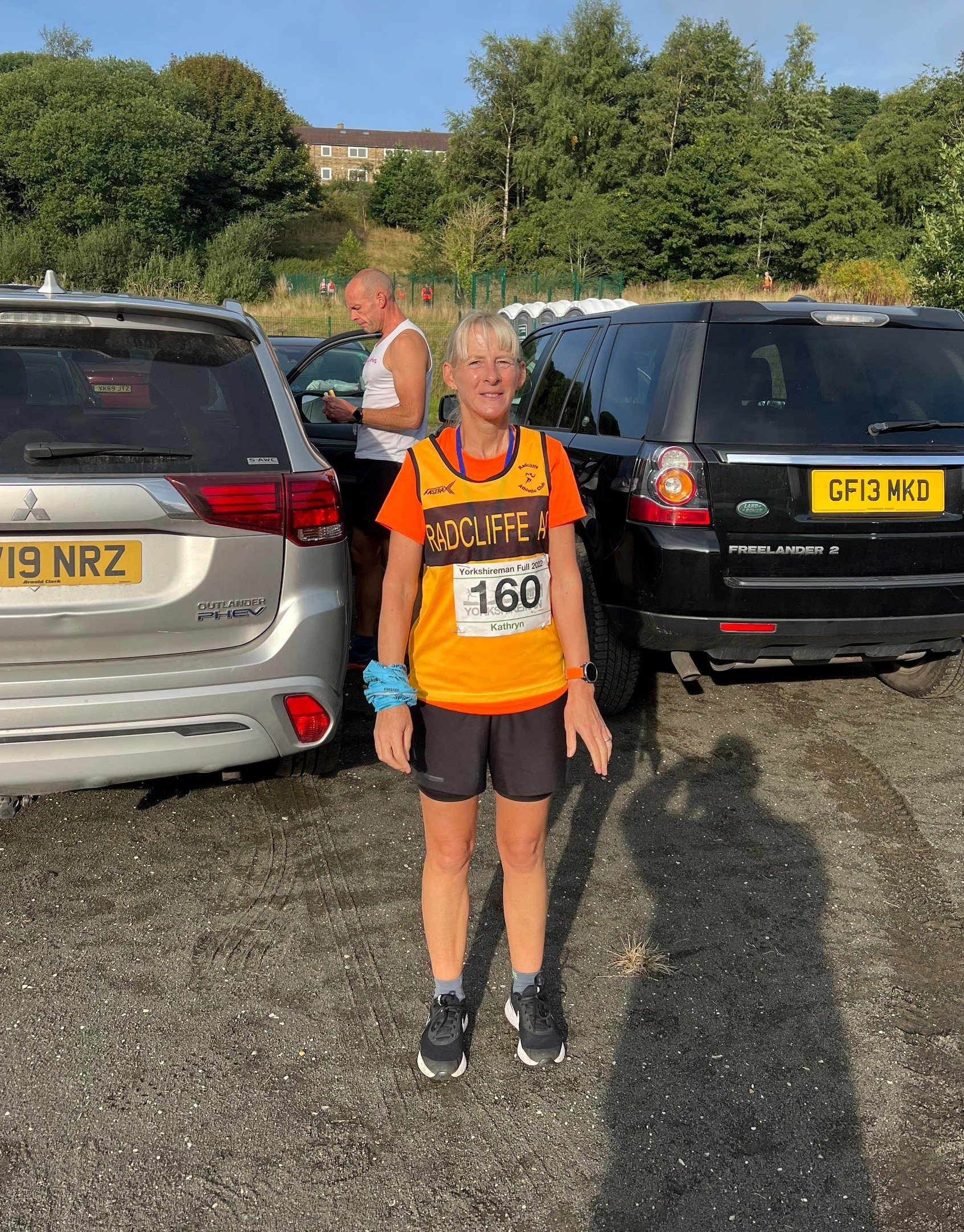 Kath Davies completed the Yorkshireman Marathon