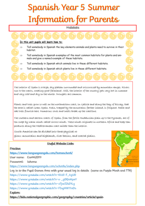 Information for Parents summer y5.png