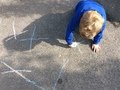 Reception practising handwriting patterns 