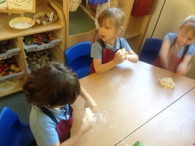 Kneading the dough - Benji