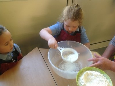 We’re sieving sugar….flour - Isobel