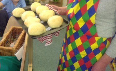 Mrs Constable got it out of the oven - Max