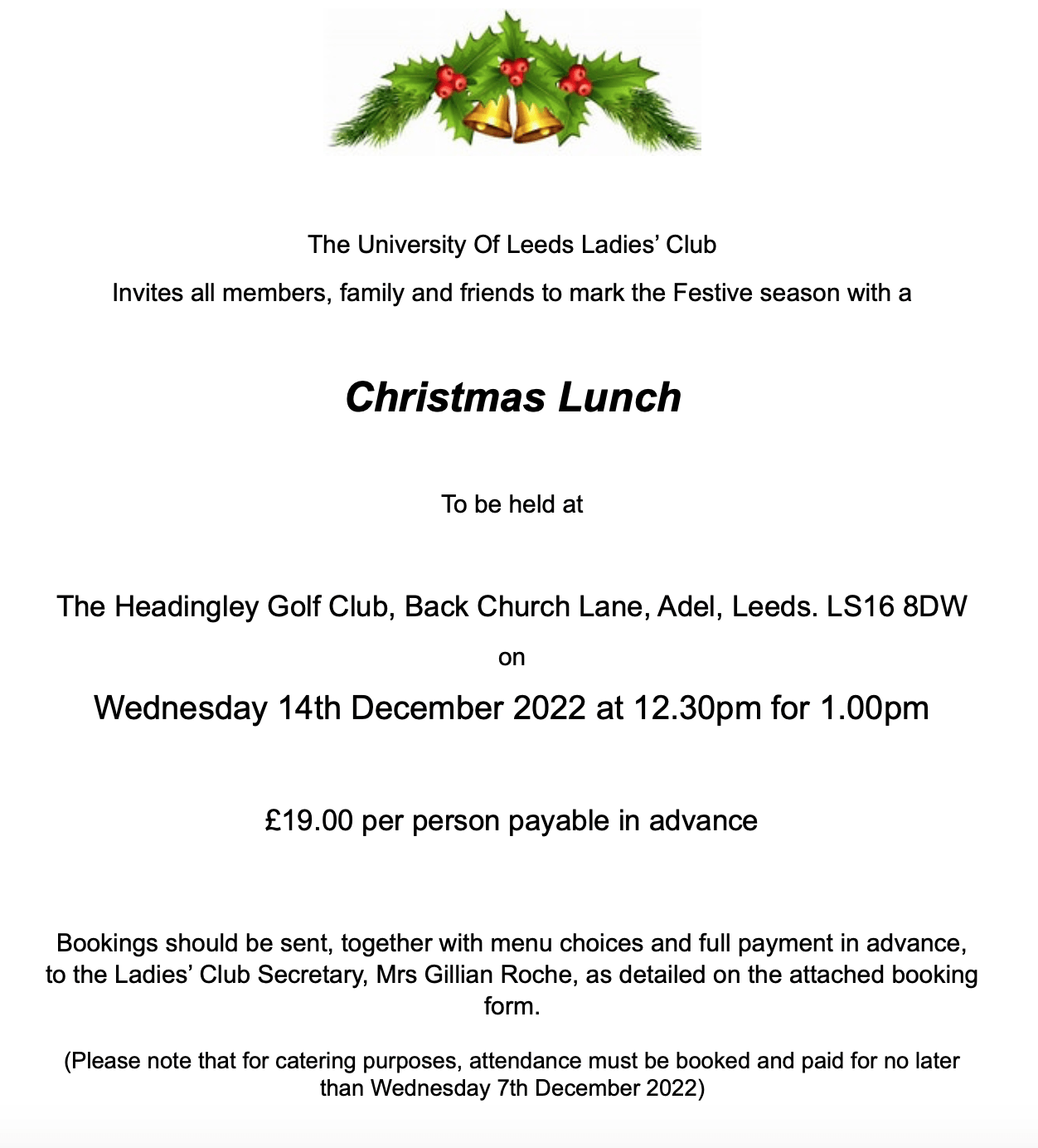 2022 Christmas Lunch