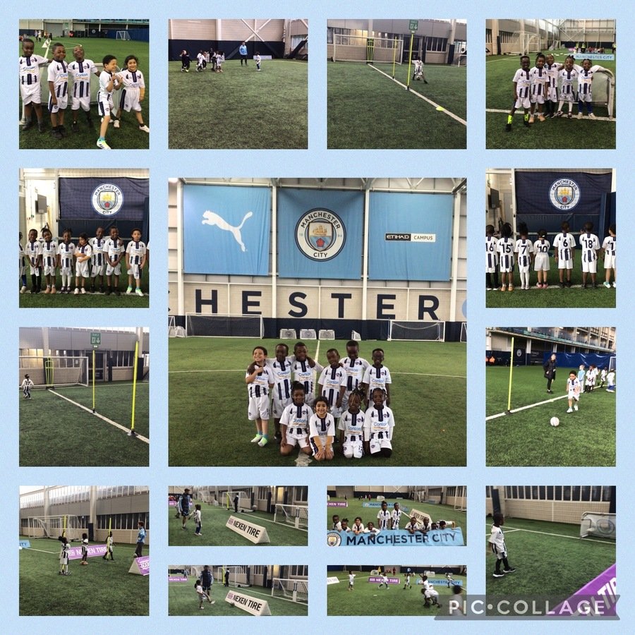 Some children from Year 1 enjoyed playing football at Manchester City today. 10/11/2022