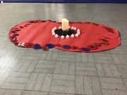 Class 3 created a giant poppy to help us reflect.