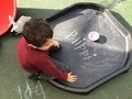 Sammy writing in chalk.JPG