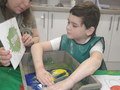 Lucas- Art Lesson- Making green with two colours.JPG