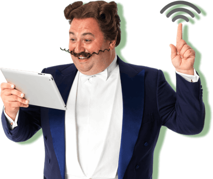 GoCompare Man holding a tablet