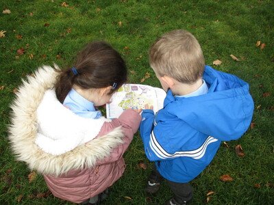 Class 1 used maps to navigate their way around Chester Zoo