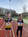 Oliver and Lucas at the Blackburn 2k Winter Warmer