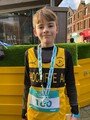 Oliver with his Bury 2k medal