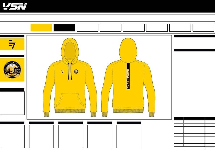 yellow hoodie £28.00