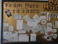 Year 6 Here to There Topic wall.JPG