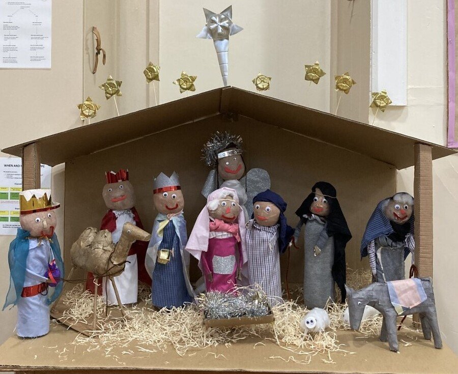 Our Nativity After School Club created this fabulous focus point for us during Advent.