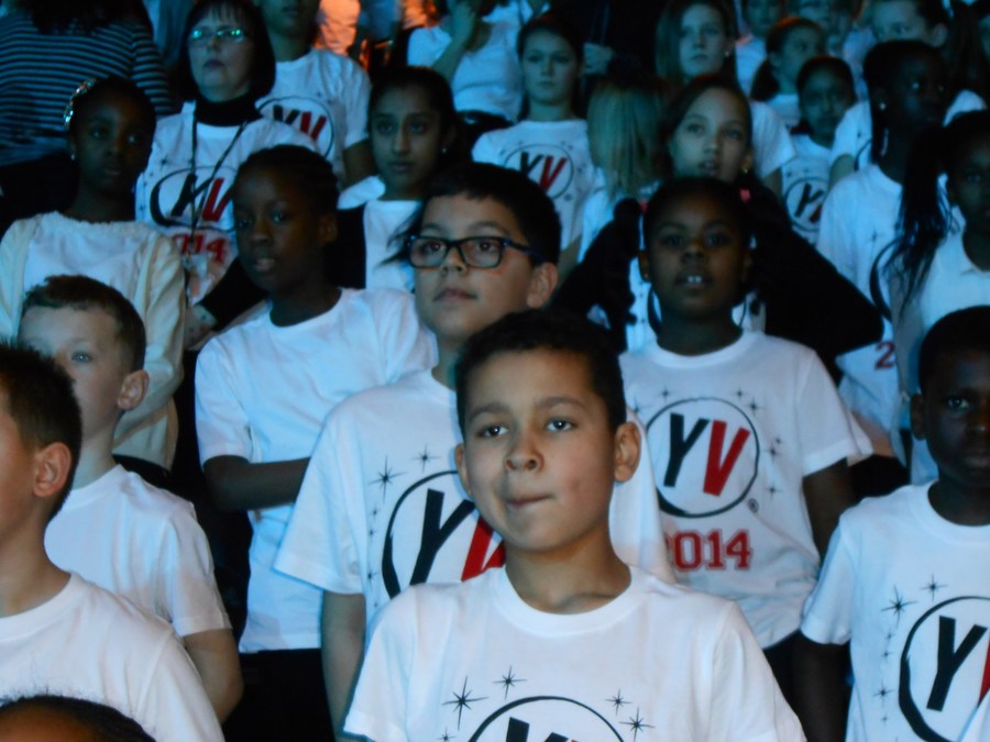 The school choir at Young Voices 2014