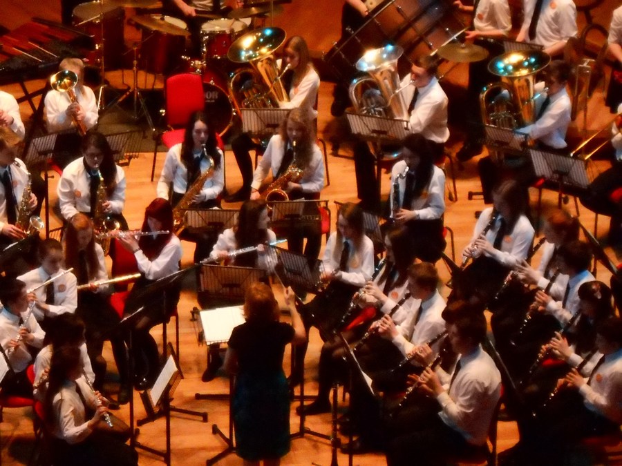 The band and choir went to the Primary Proms at the Symphony Hall