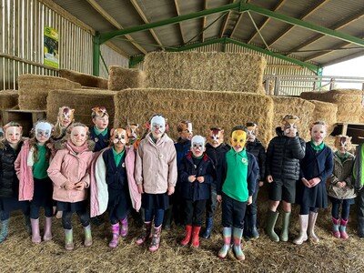 We had a great time hunting for treasure in the hay bales.
