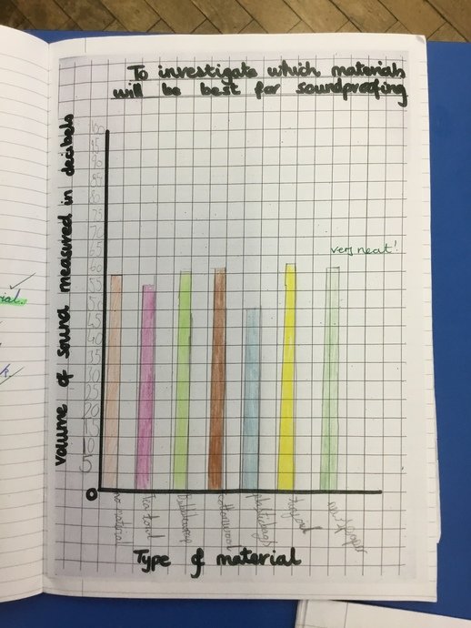 Children are also given opportunities to record and analyse
gathered data using grids and graphs. 