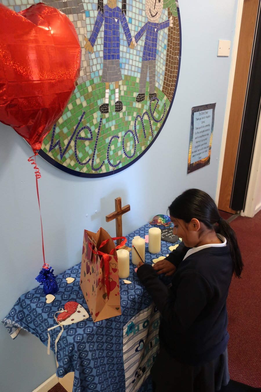 Pupils have reflected on how we can show love.