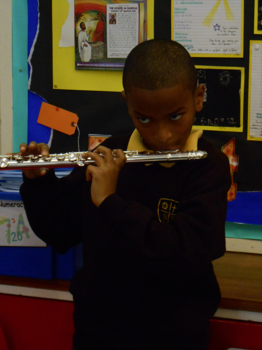 Year 4 are learning to play the flute