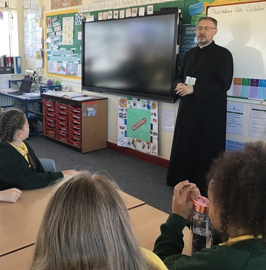 Father Georgio kindly visited us to talk about his vocation as a Priest as part of our RE lessons.