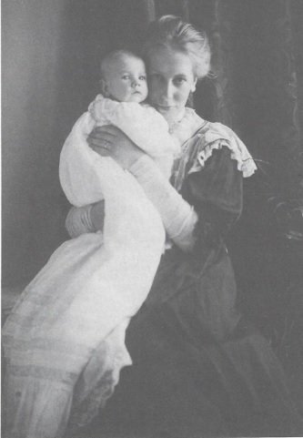 Edith Cadbury and her son George