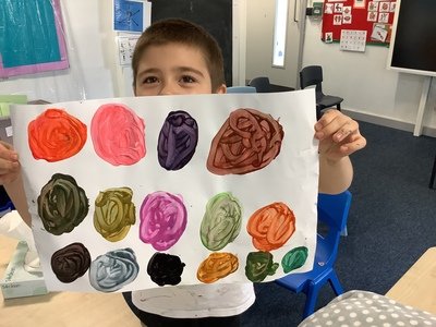 Creating colour with paint