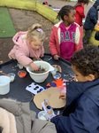 Zara, Zenita, Kaelan collaging owls.JPG