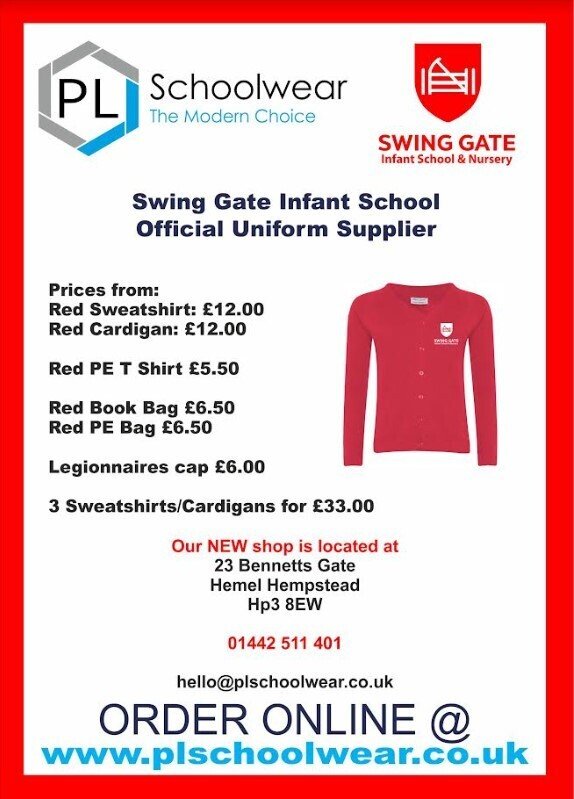 Swing Gate uniform provider - PL Schoolwear