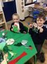 Year 1 used running stitch to make puppets