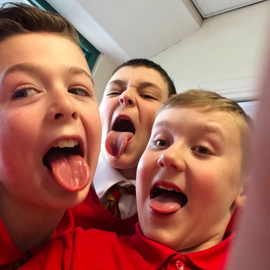 Lawson, Ethan and Ryan pull a selfie!