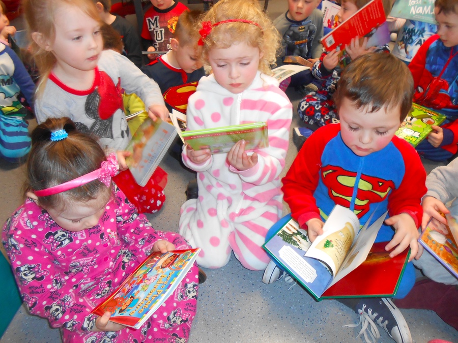 P.1 pupils love to read!