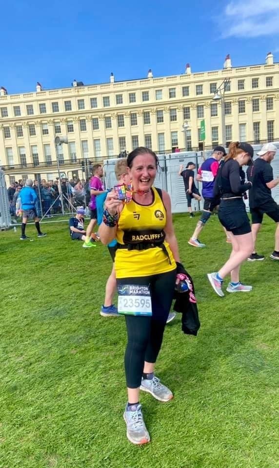Kath at Brighton Marathon