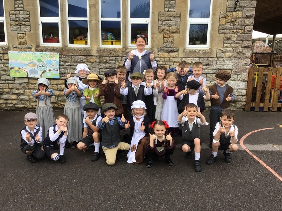 Our smiling Victorian faces - only kidding!