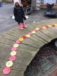 Ordering numbers outdoors!