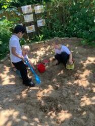 Digging for treasure!<br>