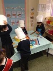 Pretending to be bakers!