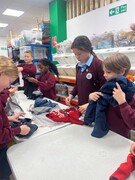 Helping at Little Village