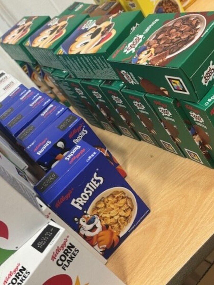 Variety of cereal on offer